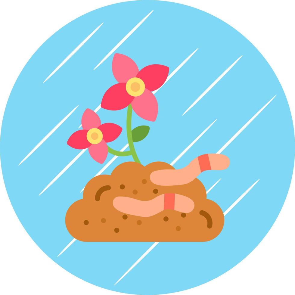 Earthworm Vector Icon Design