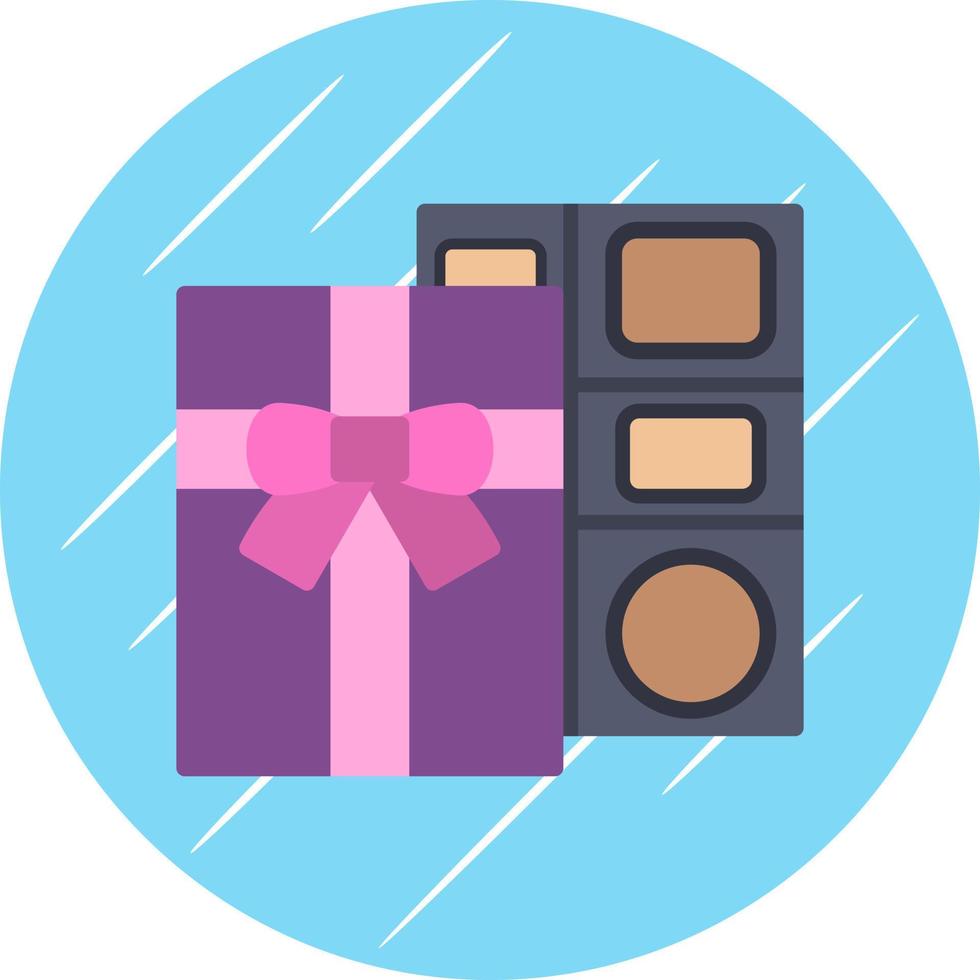 diseño de icono de vector de caja de chocolate