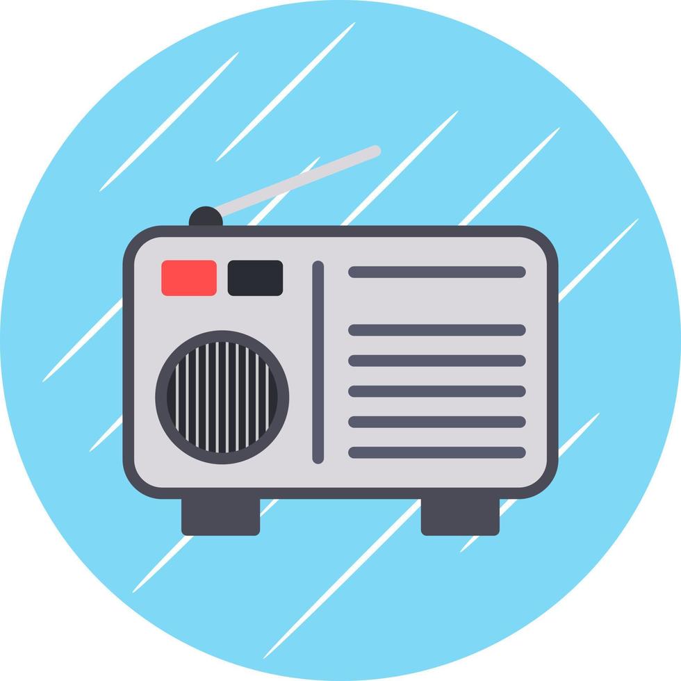 diseño de icono de vector de radio