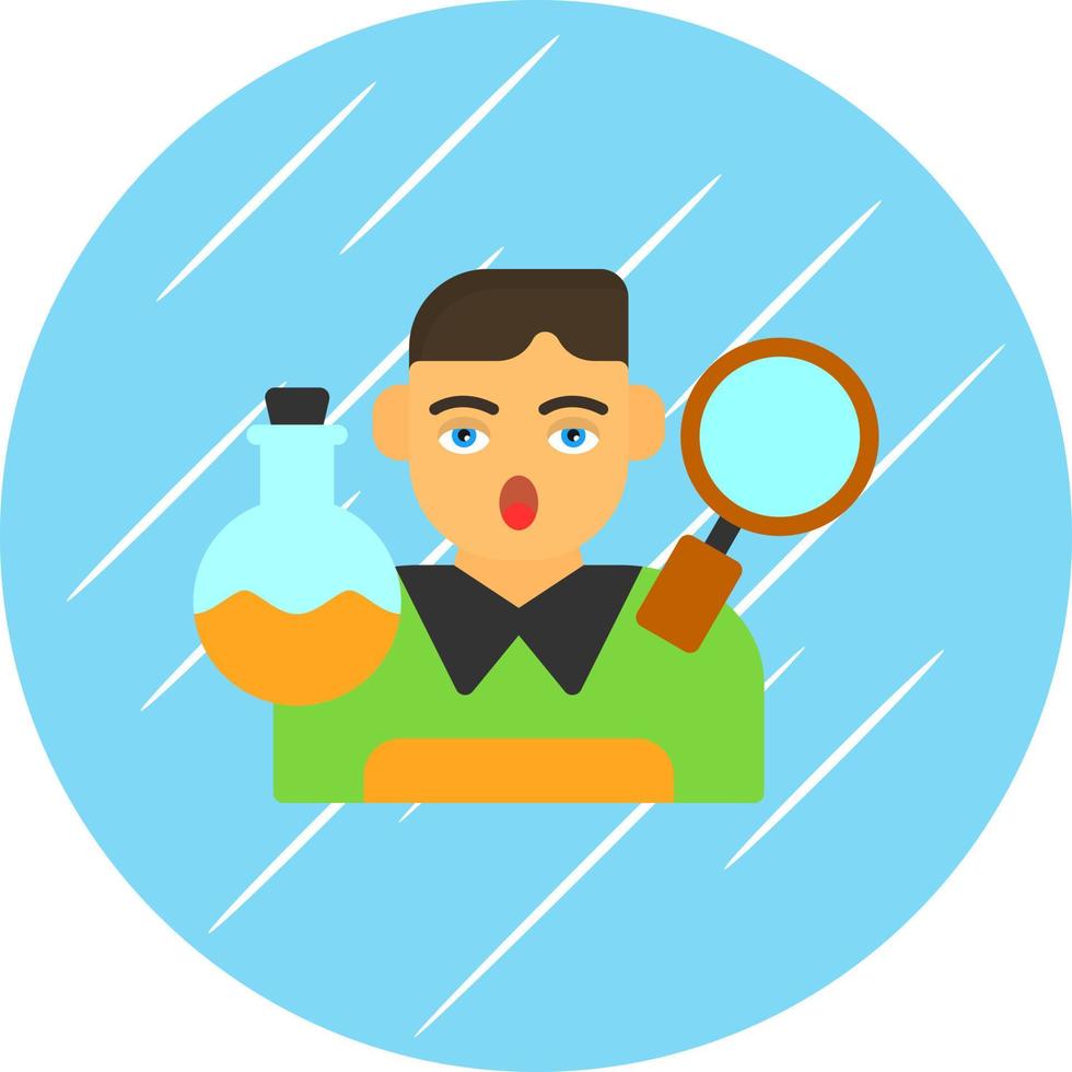 Researcher Vector Icon Design