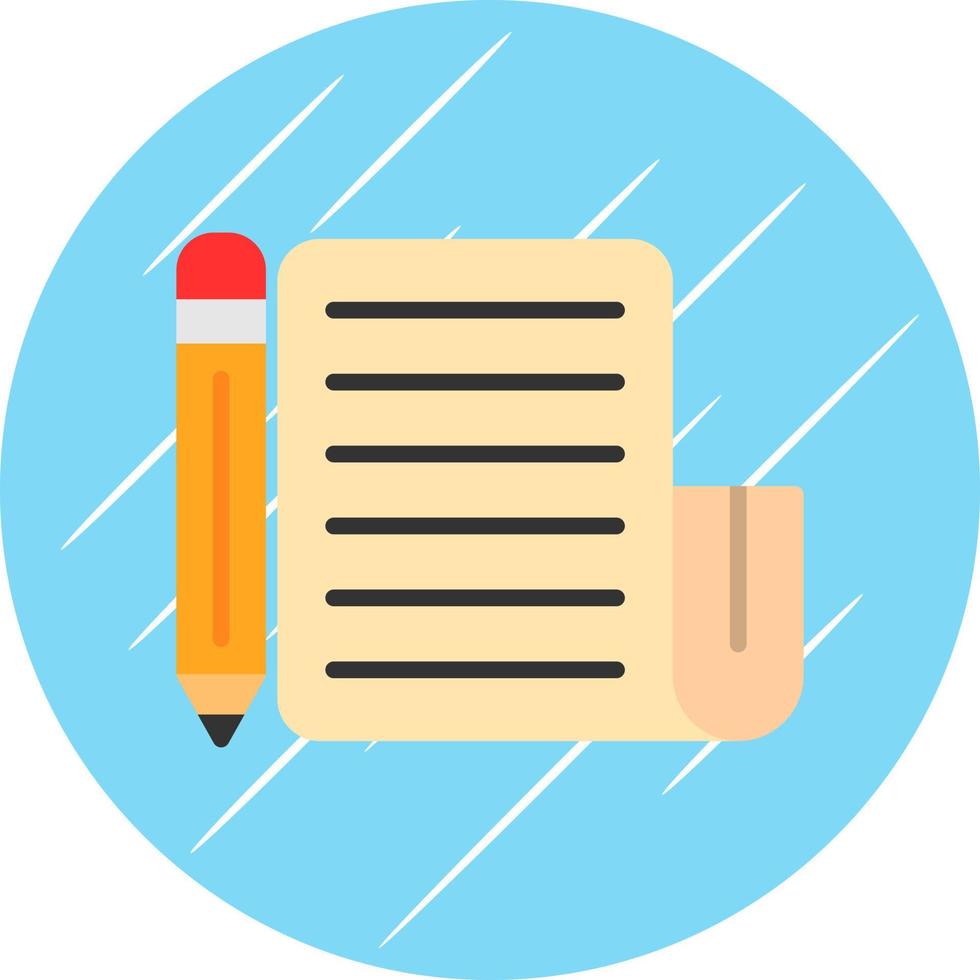 diseño de icono de vector de escritura