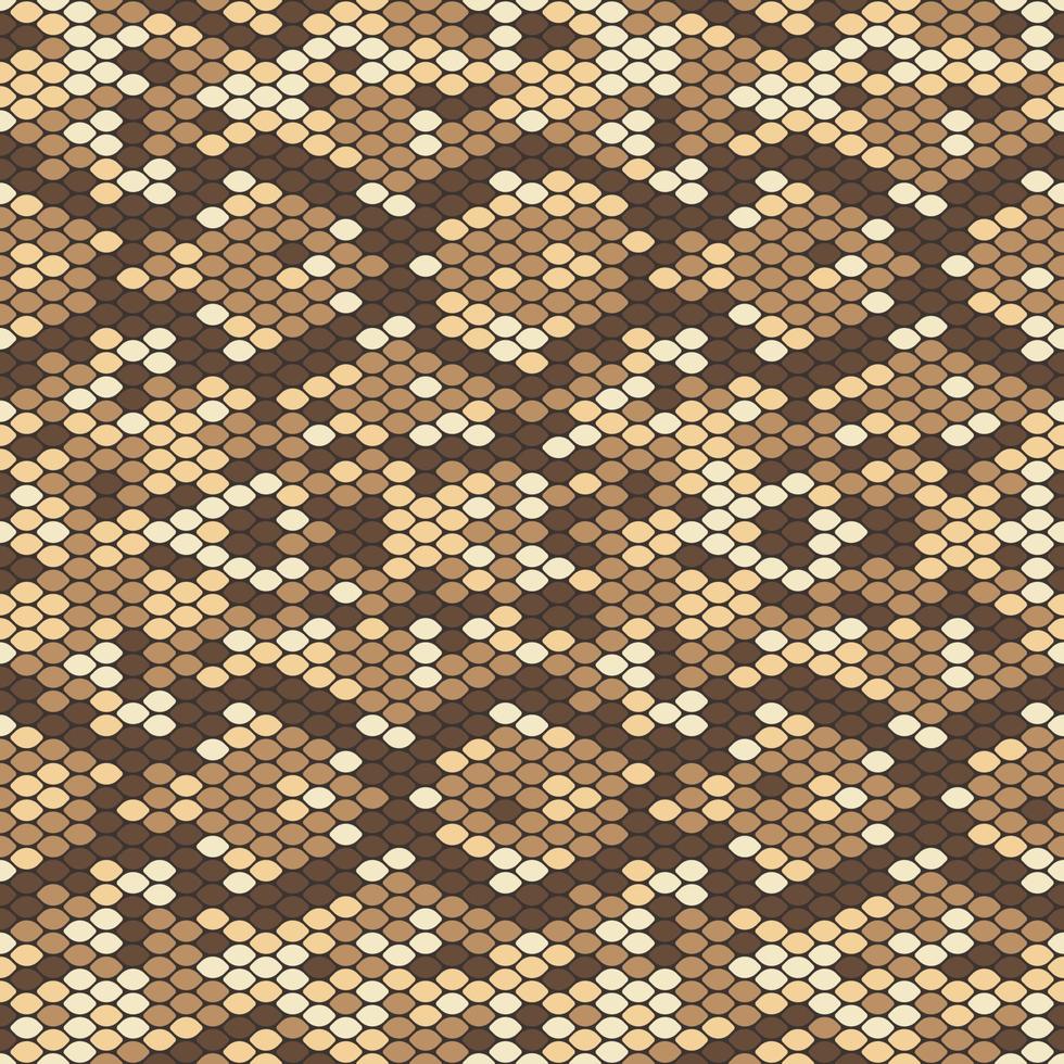 Boa Skin Seamless Pattern in Shades of Brown vector