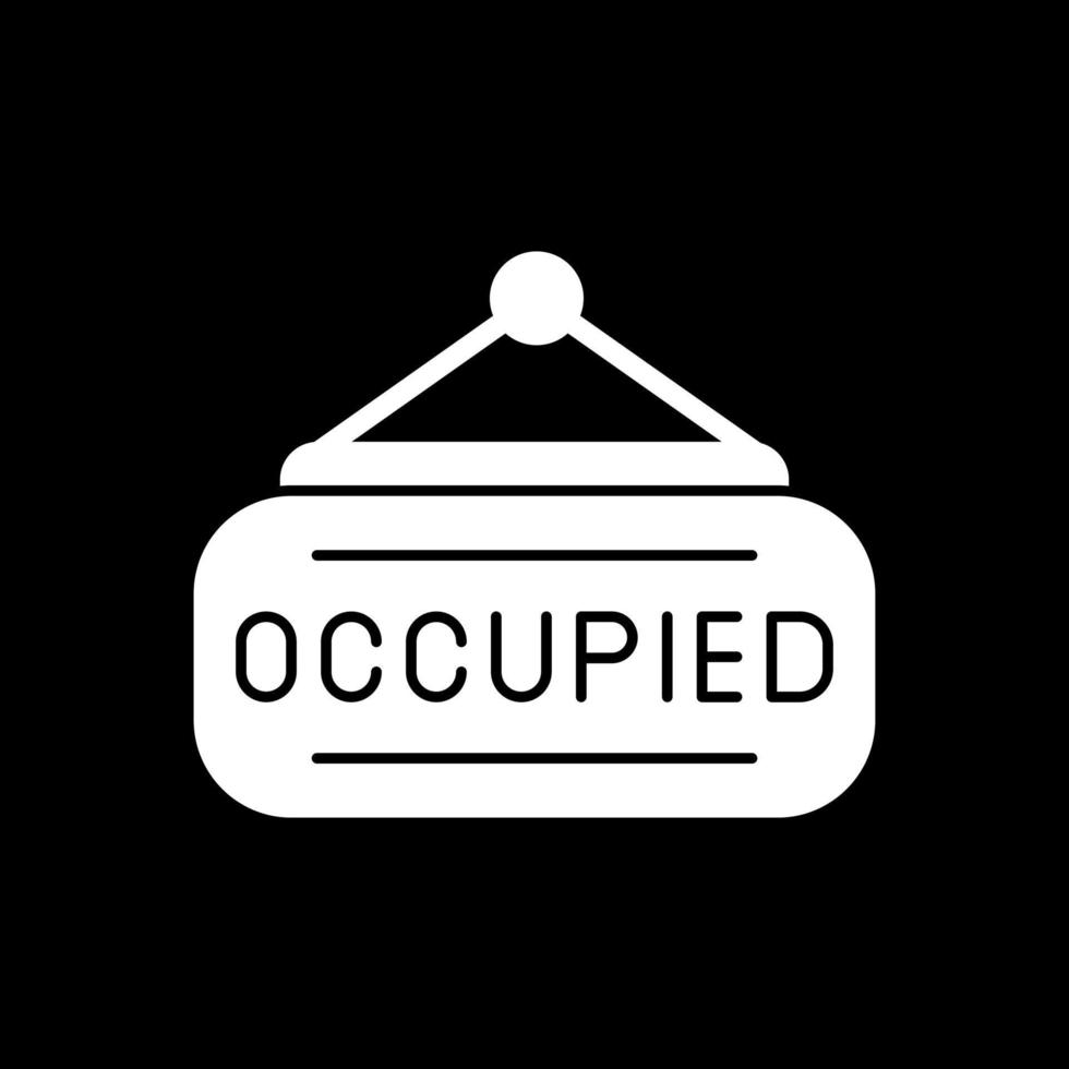 Occupied Vector Icon Design