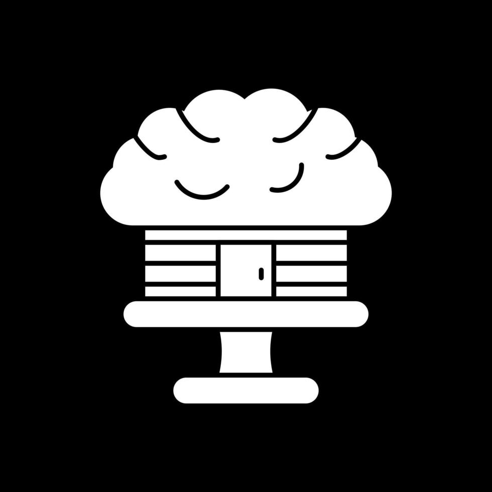Tree House Vector Icon Design