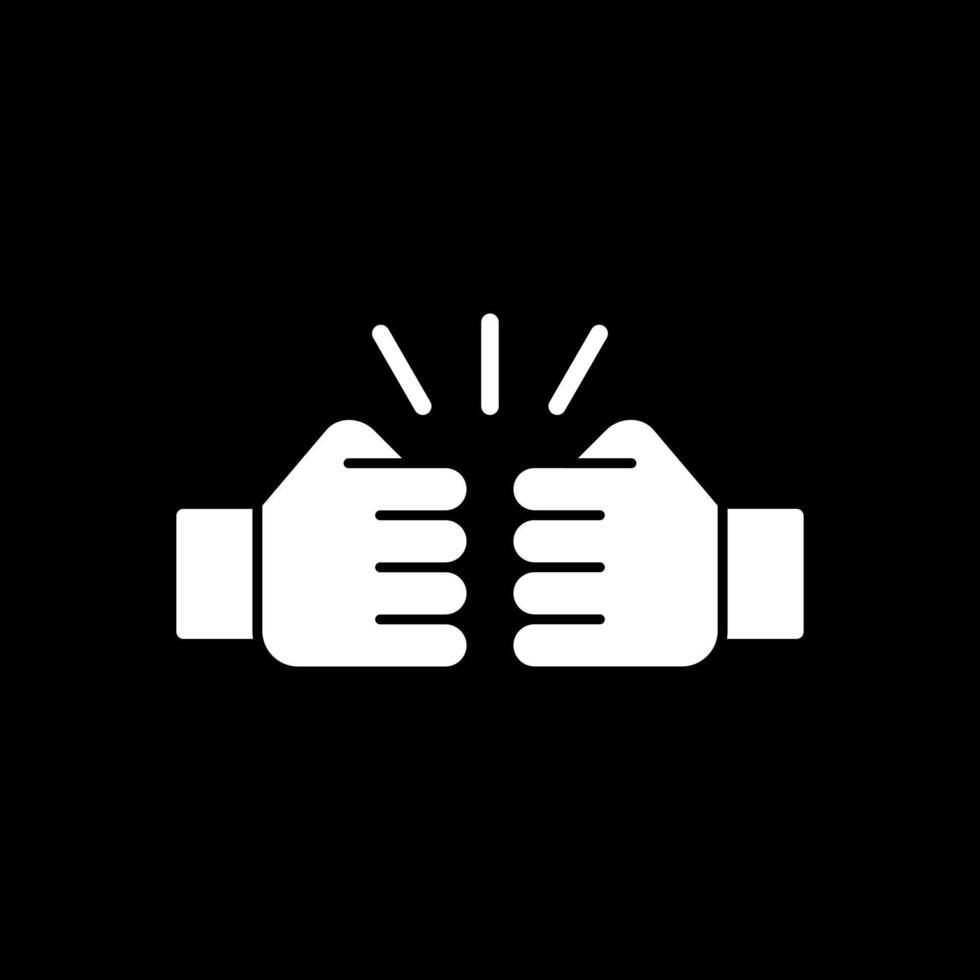 Fist Bump Vector Icon Design