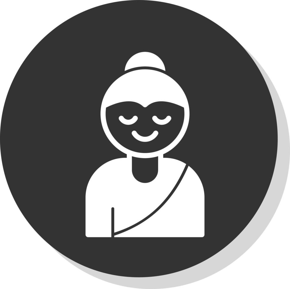 Buddha Vector Icon Design