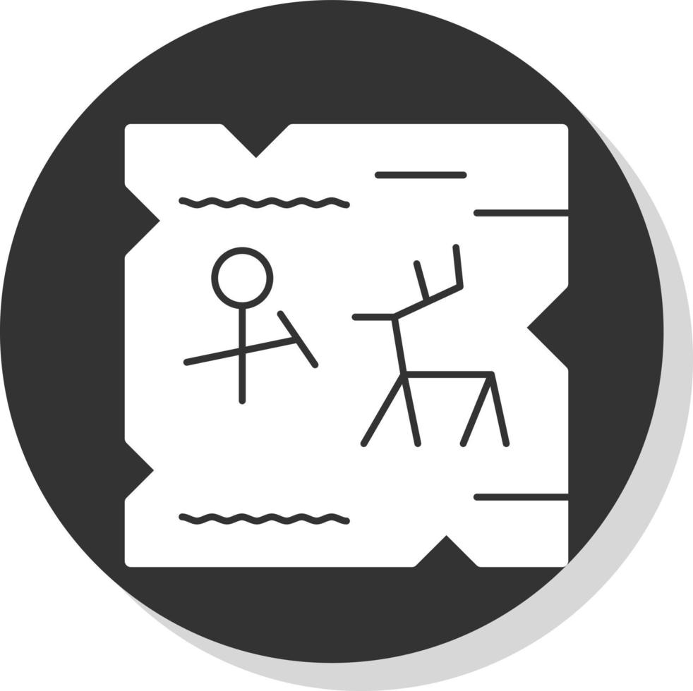 Cave Painting Vector Icon Design