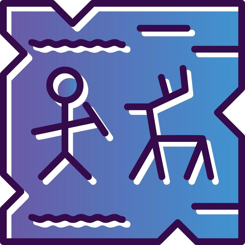 Cave Painting Vector Icon Design