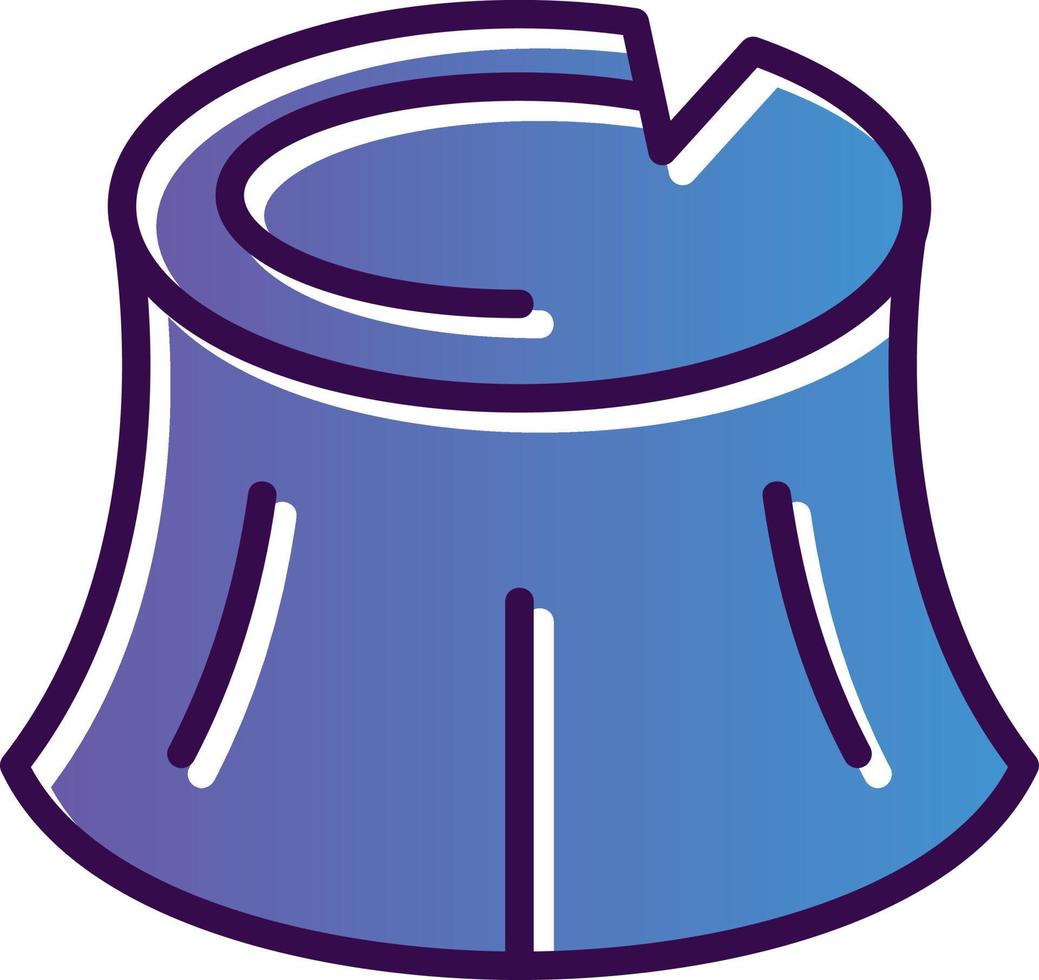 Woodstump Vector Icon Design