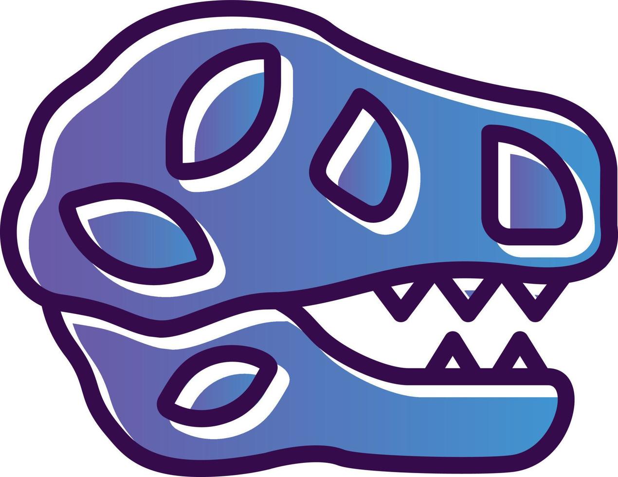 Tyrannosaurus Vector Icon Design