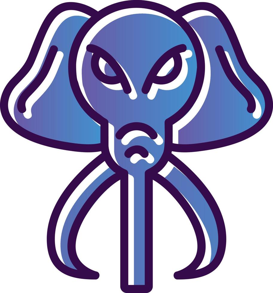 diseño de icono de vector de mamut