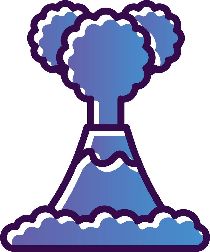 Volcano Vector Icon Design