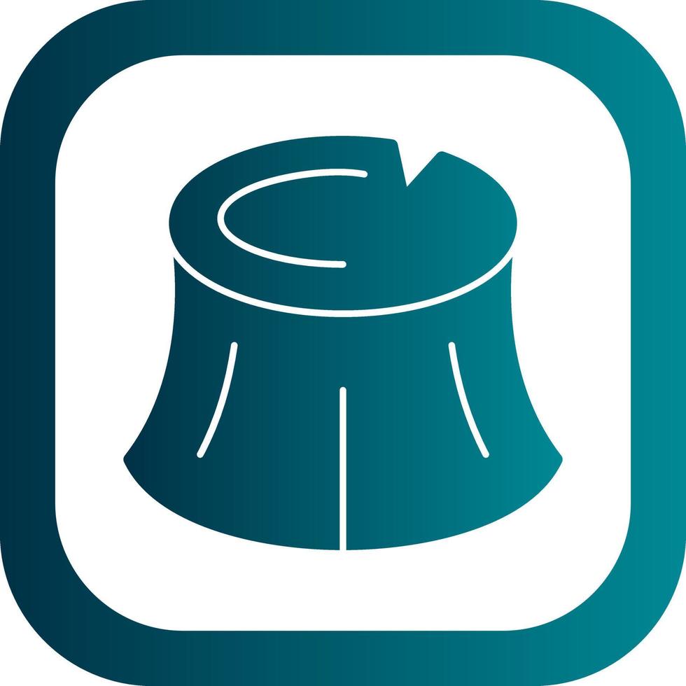 Woodstump Vector Icon Design