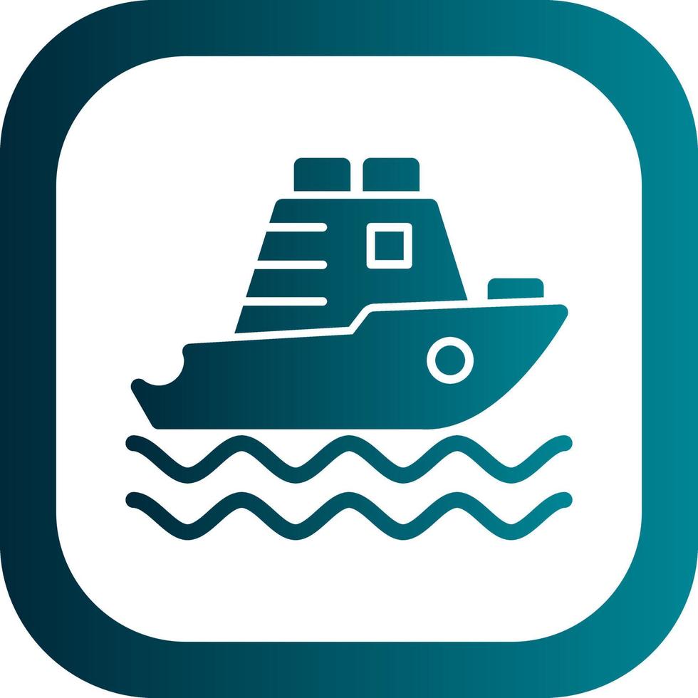 Yatch Vector Icon Design