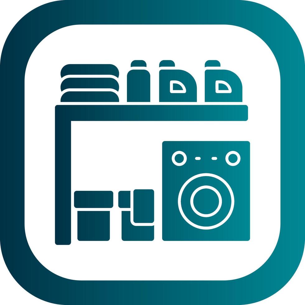 Laundry Room Vector Icon Design