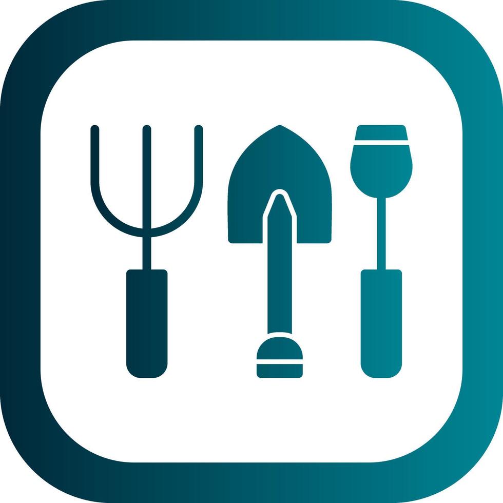 Gardening Tools Vector Icon Design