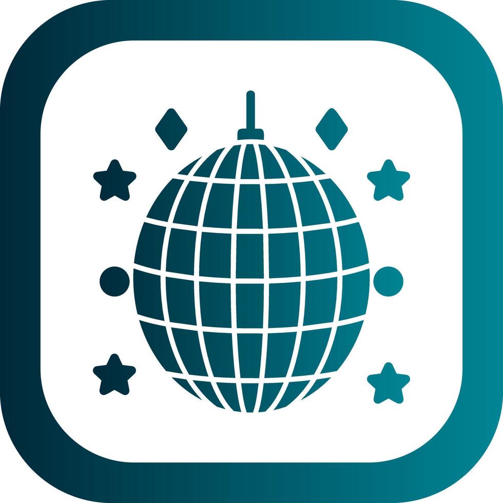 Disco Ball Vector Icon Design