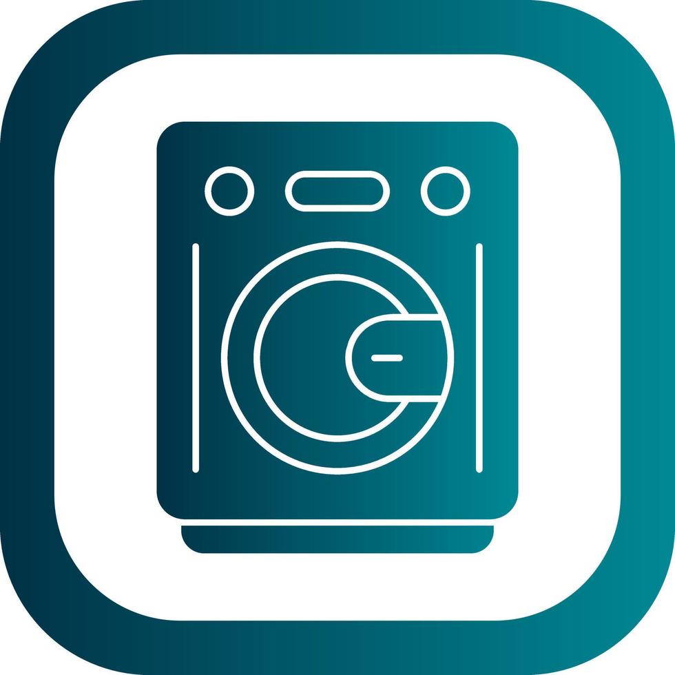 Washing Machine Vector Icon Design