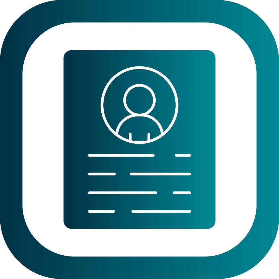 Resume Vector Icon Design