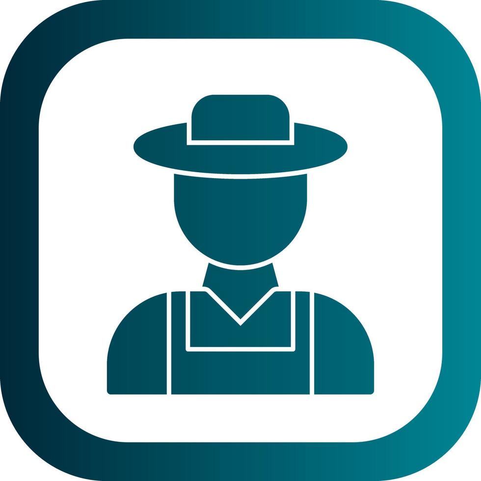 Farmer Vector Icon Design