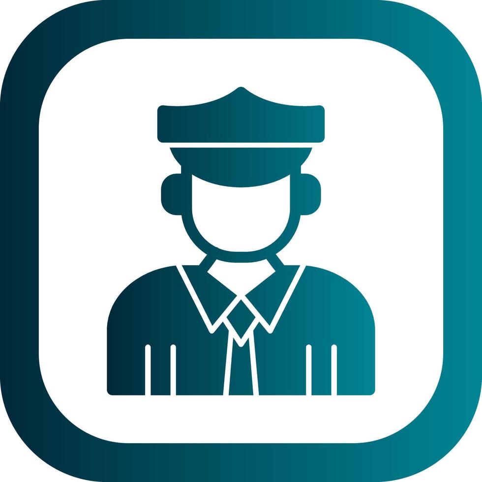 Officer Vector Icon Design