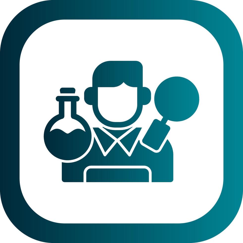 Researcher Vector Icon Design