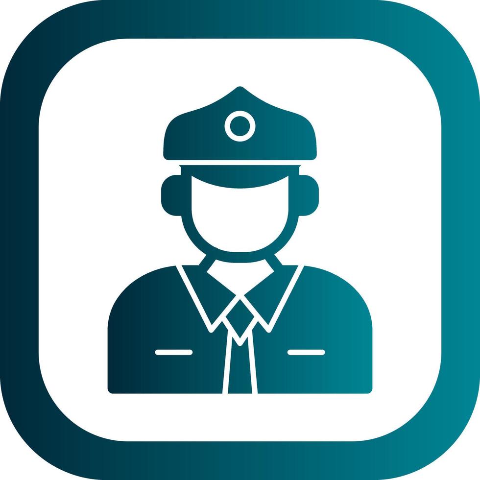 Taxi Driver Vector Icon Design