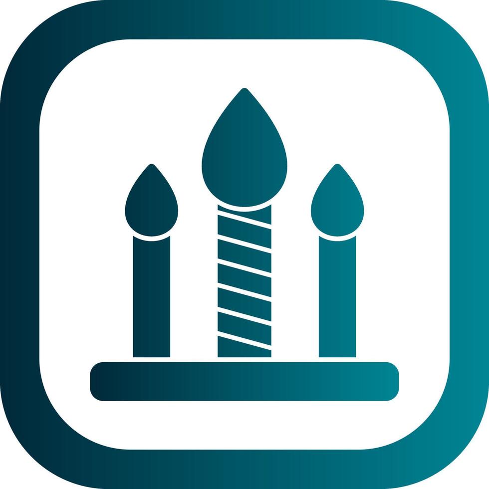 Candle Vector Icon Design