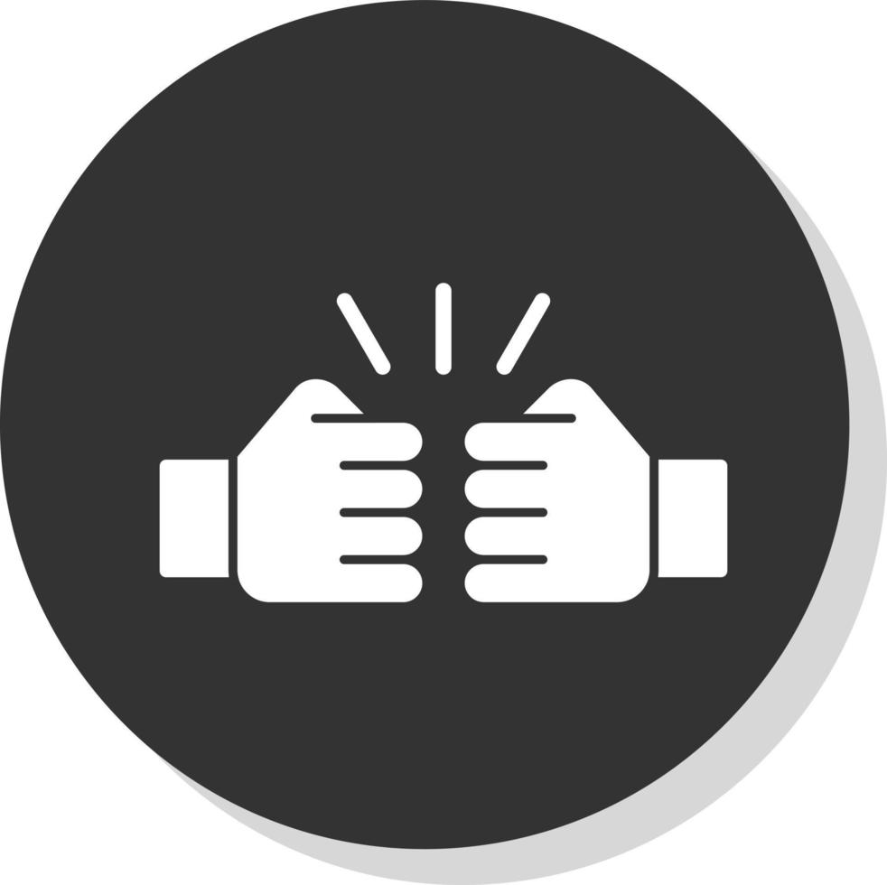 Fist Bump Vector Icon Design