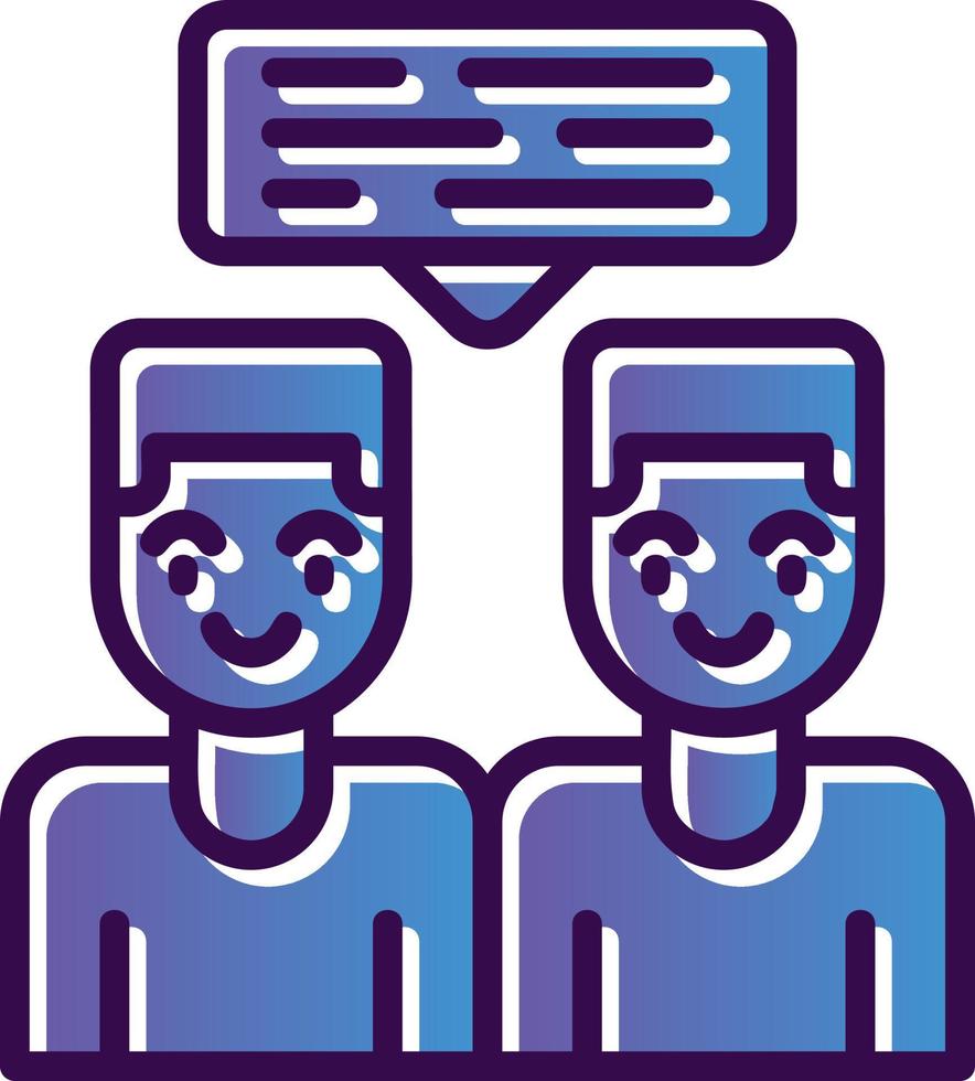 Conversation Vector Icon Design