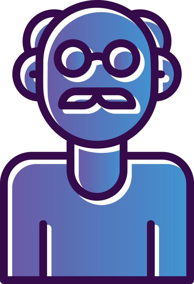 Old People Vector Icon Design