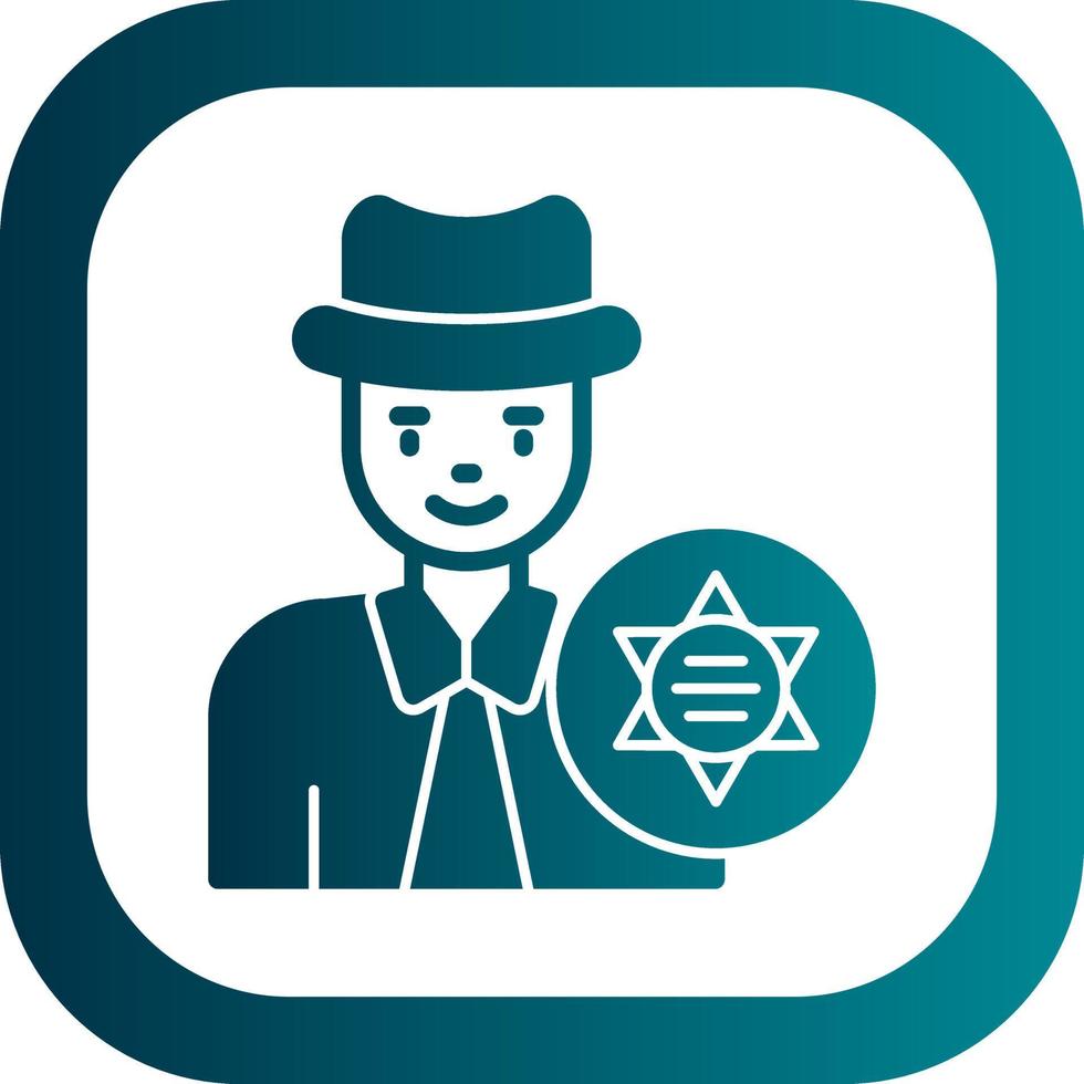 Sheriff Vector Icon Design