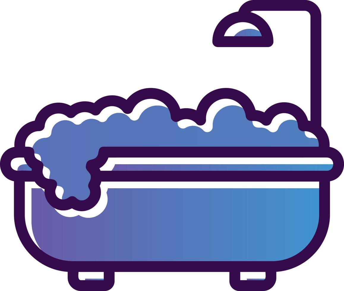 diseño de icono de vector de bañera