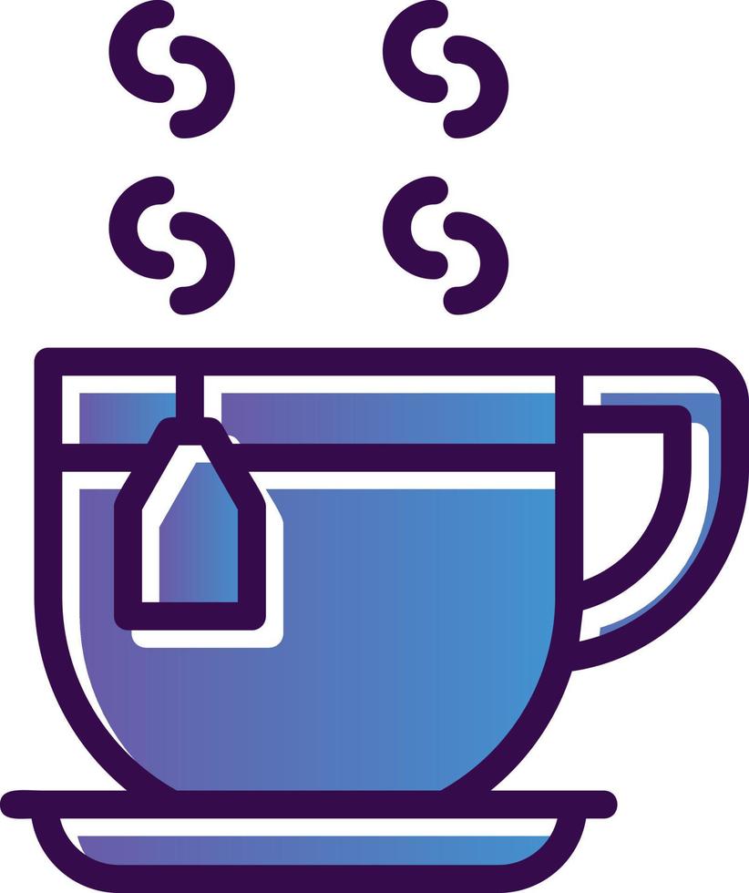 diseño de icono de vector de taza de té