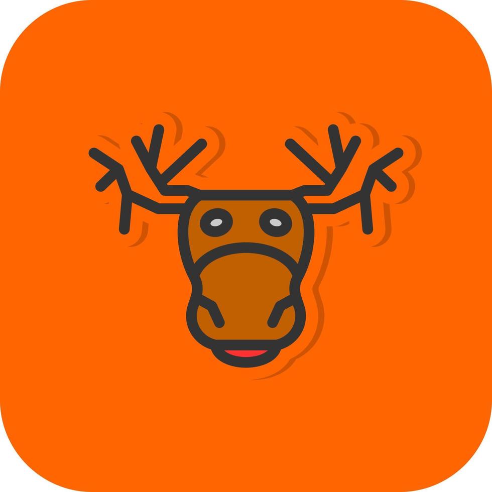 diseño de icono de vector de alces