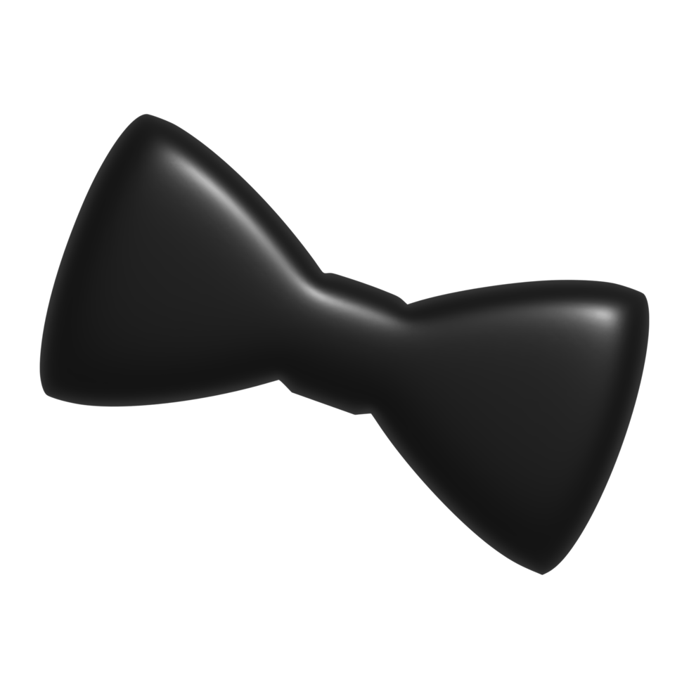 3d icon of bow tie png