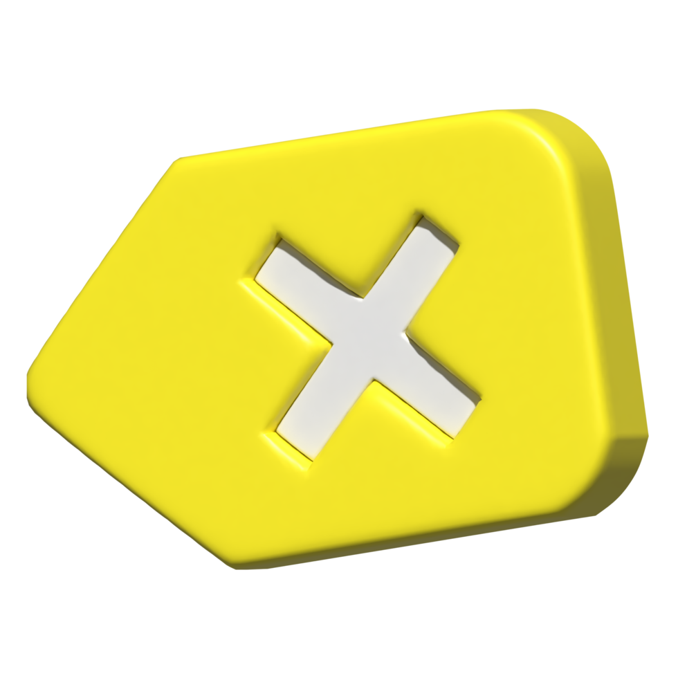 3d icon of delete key png