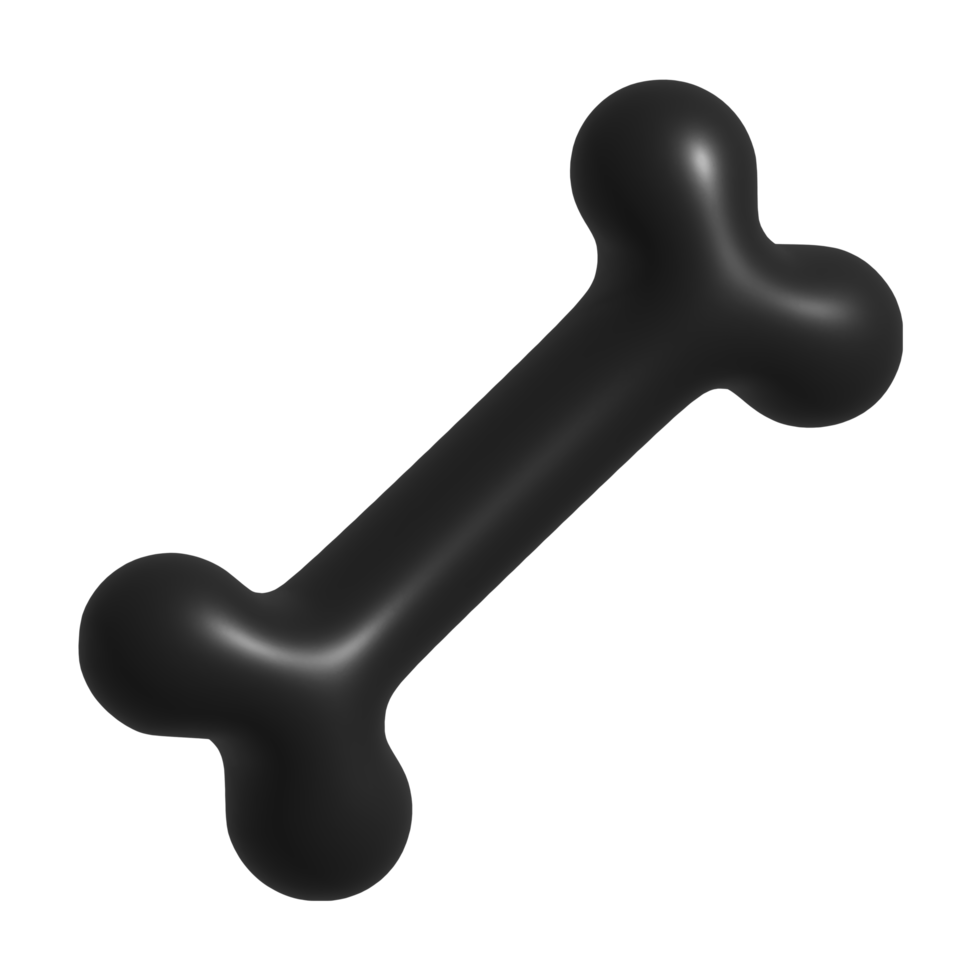 3d icon of dog bone png