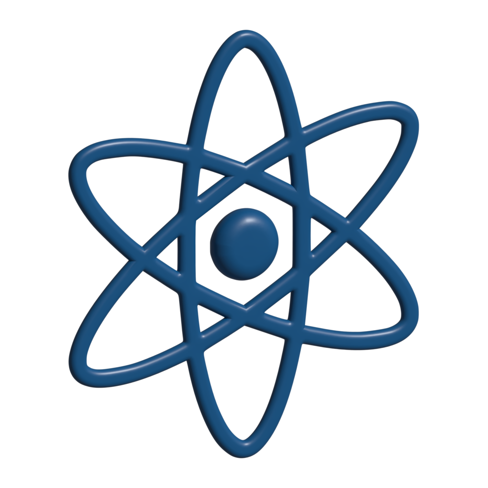 3d icona di atomo png