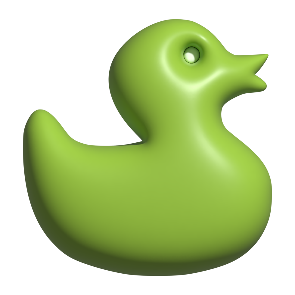 3d icono de Pato juguete png