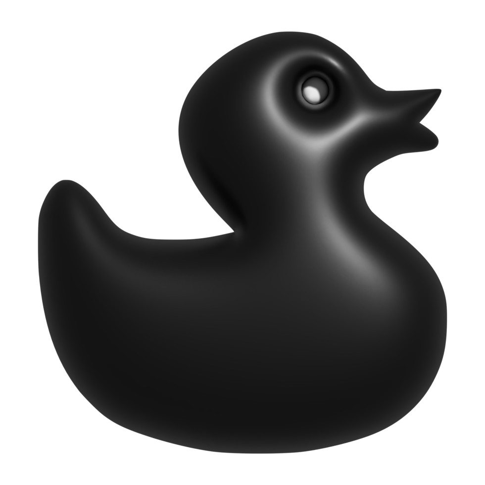 3d icon of duck toy png