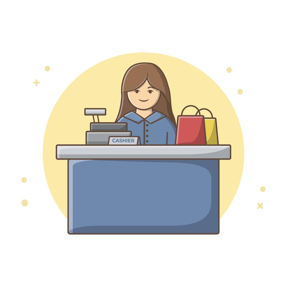 Woman Shopper Icon Design Vector