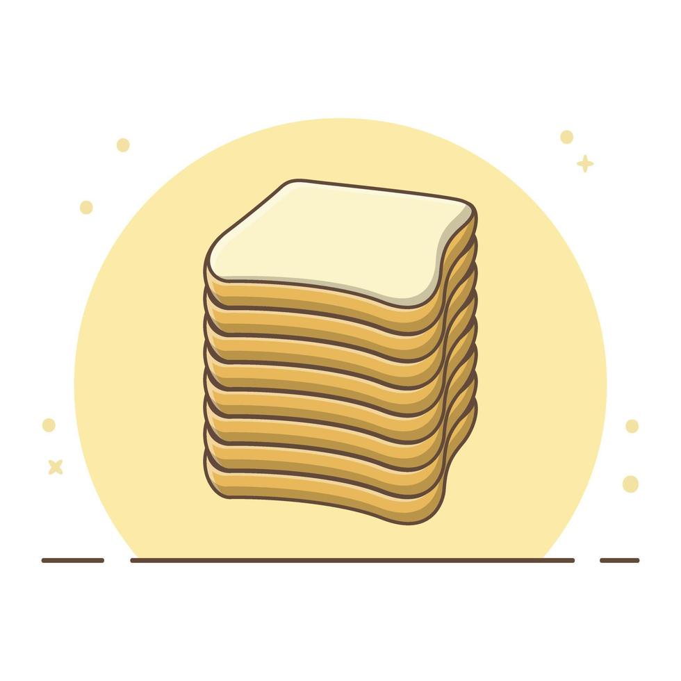 Slices Bread Vector Design Conceptual