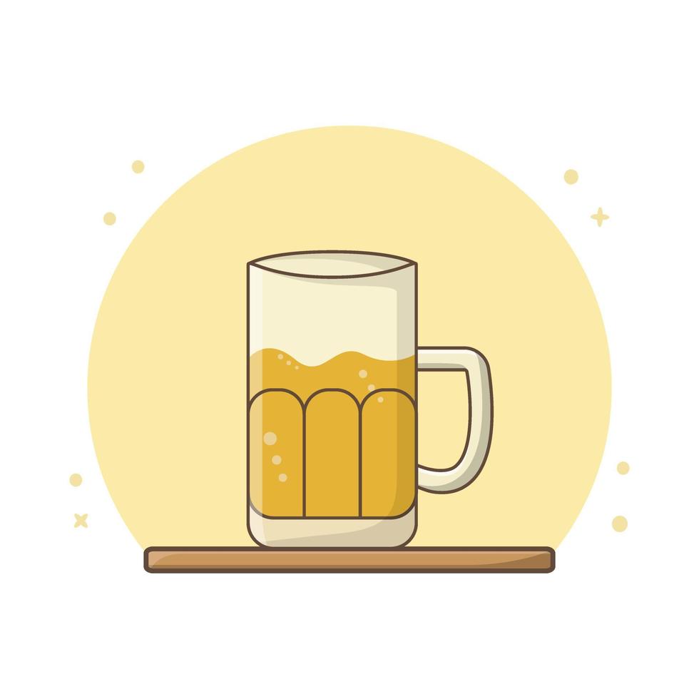 Glass Beer Icon Design Vector