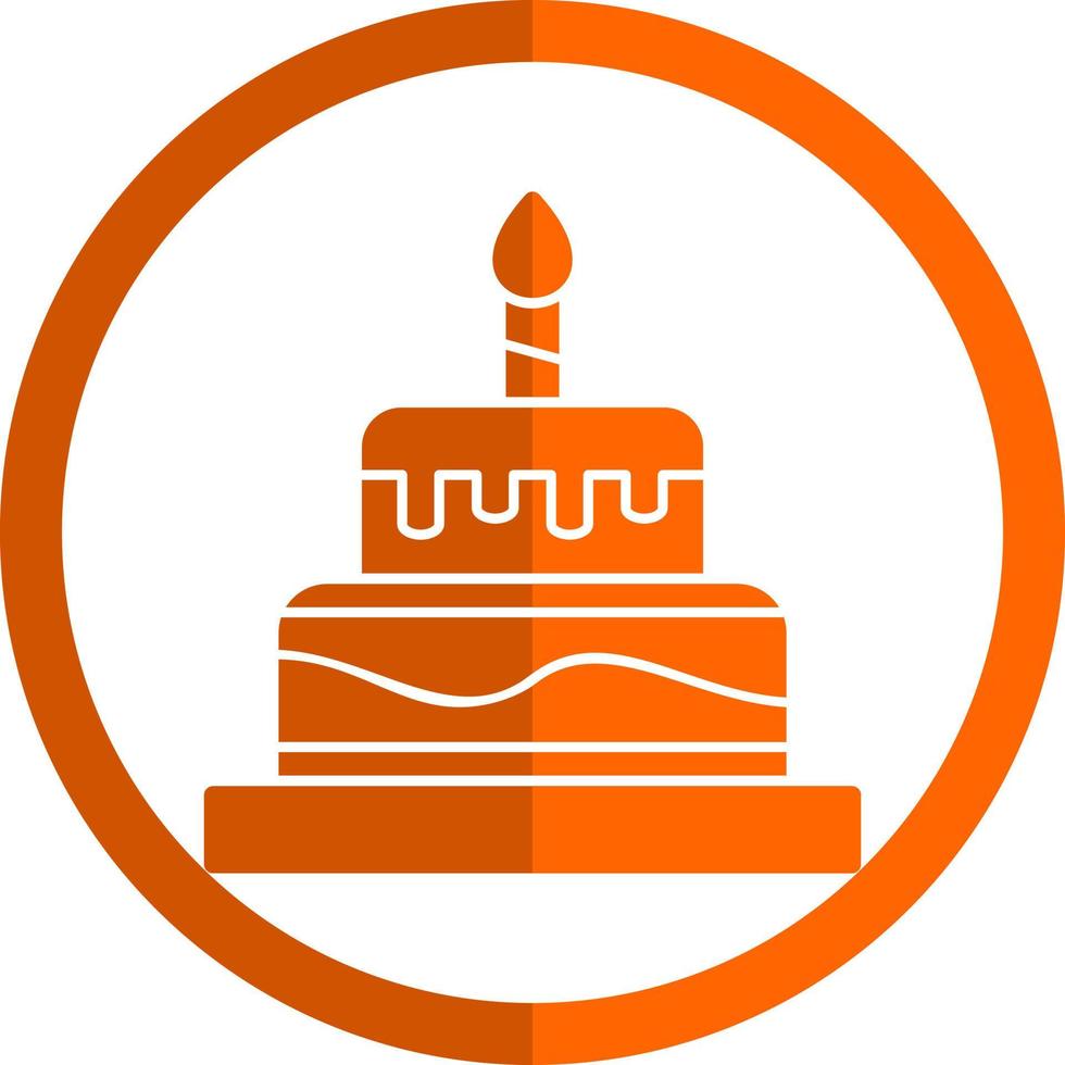 Birthday Cake Vector Icon Design