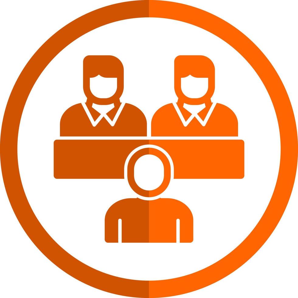 Job Interview Vector Icon Design