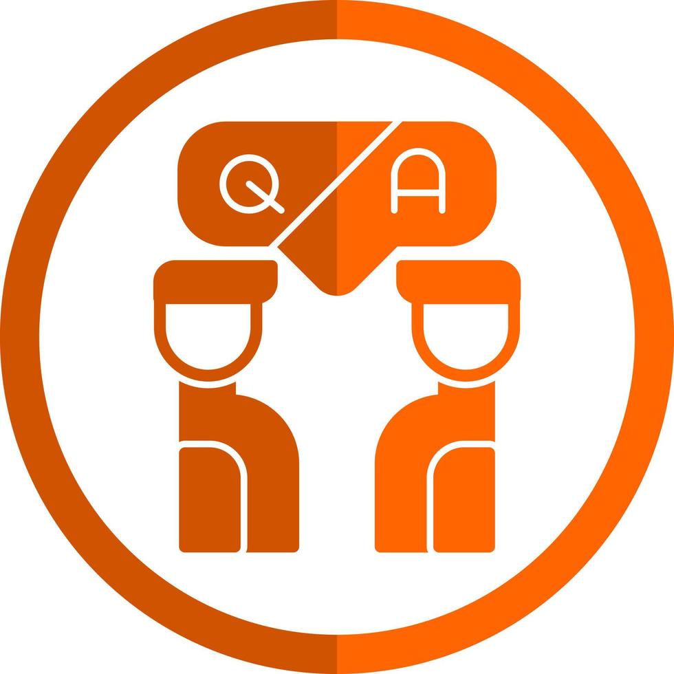 Questioin And Answer Vector Icon Design