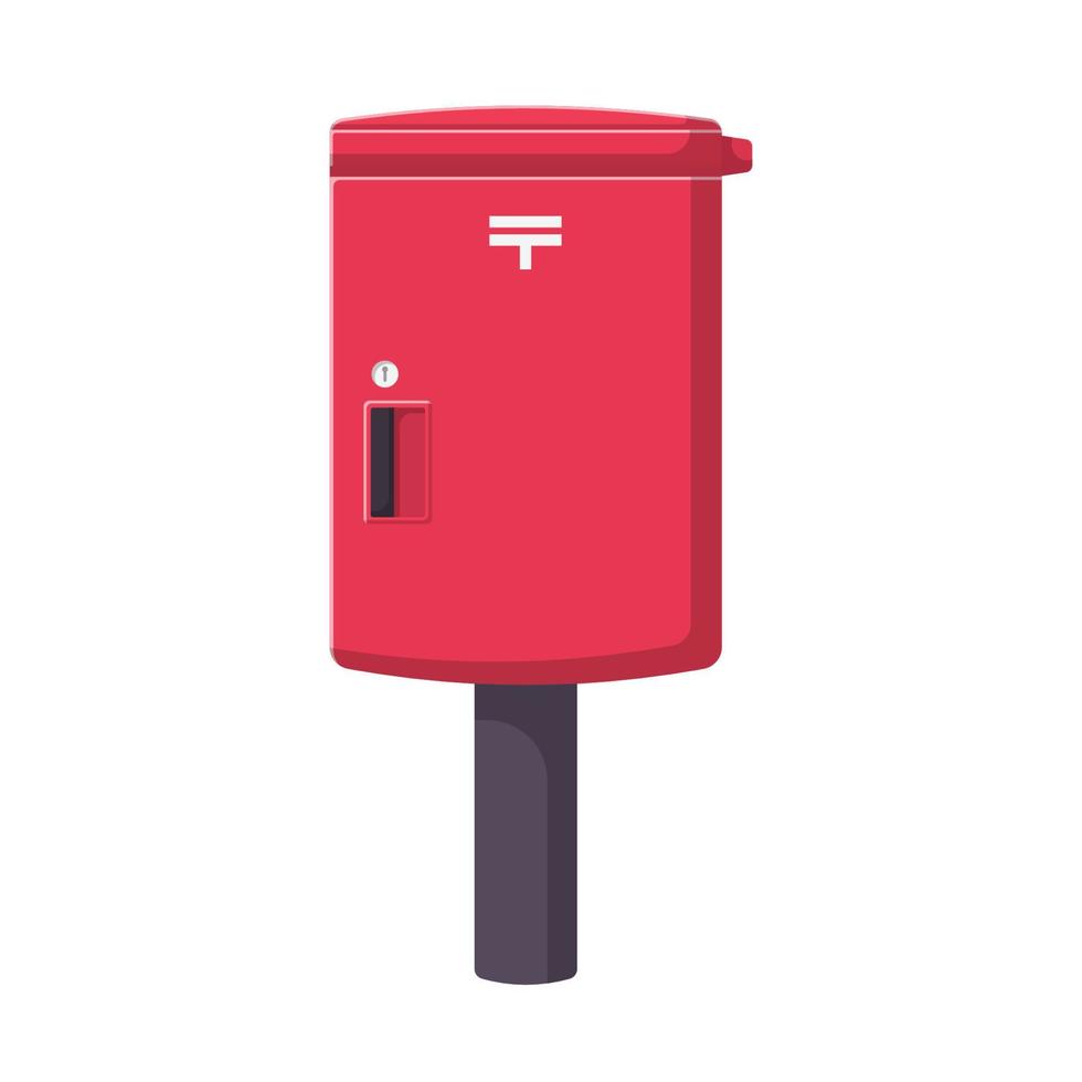 Mailbox Flat Illustration. Clean Icon Design Element on Isolated White Background vector