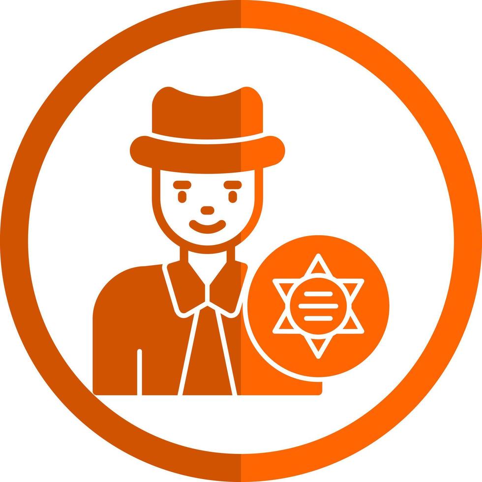 Sheriff Vector Icon Design