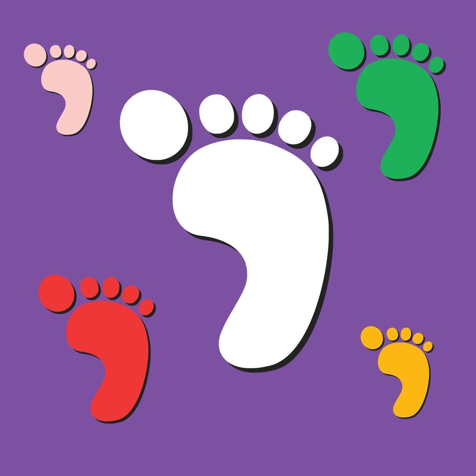 foot design post vector